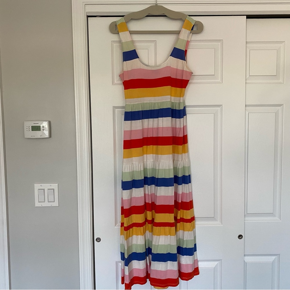 J Crew Rainbow Stripe Maxi GUC